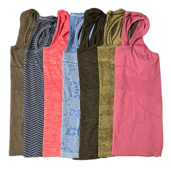 lululemon athletica Tops - Lululemon Bundle of Seven Swiftly Tech Racerback Tank Tops - Size 10